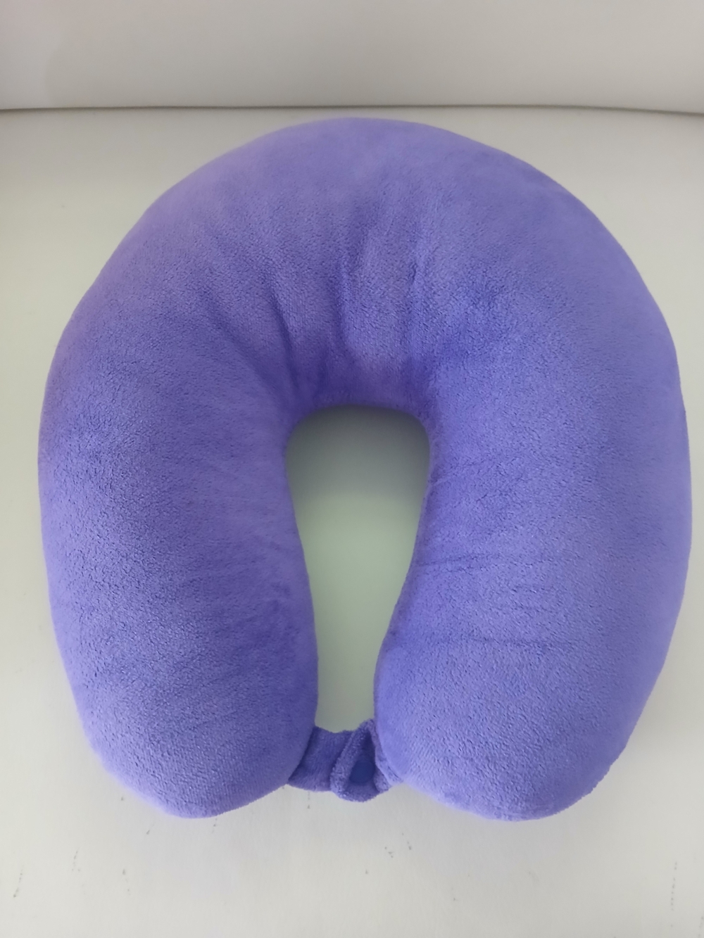Plush Lavender U-Shaped Travel Neck Pillow